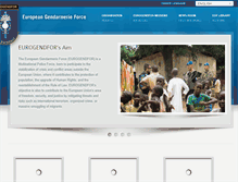 Tablet Screenshot of eurogendfor.org